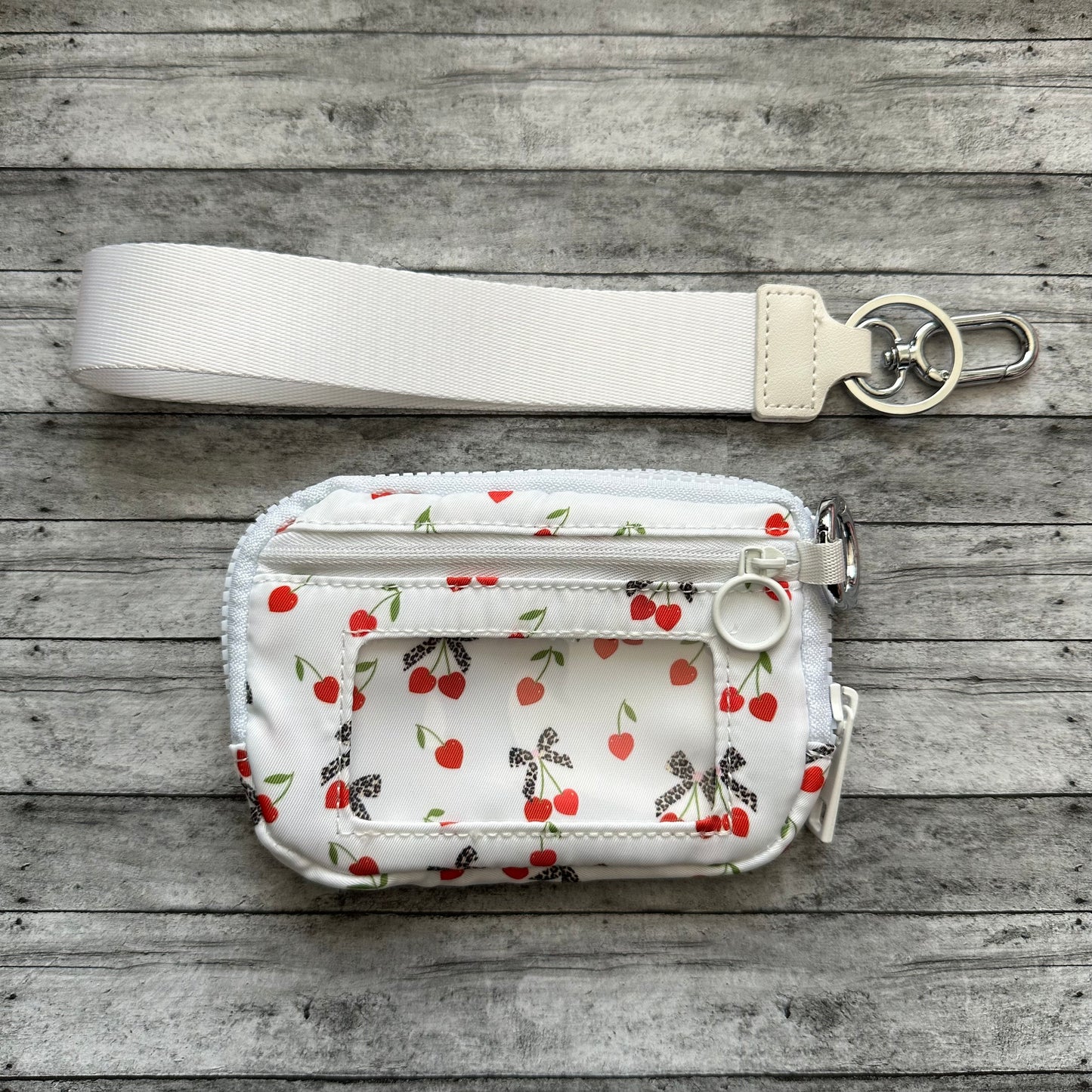 Cherry Heart Wristlet Wallet