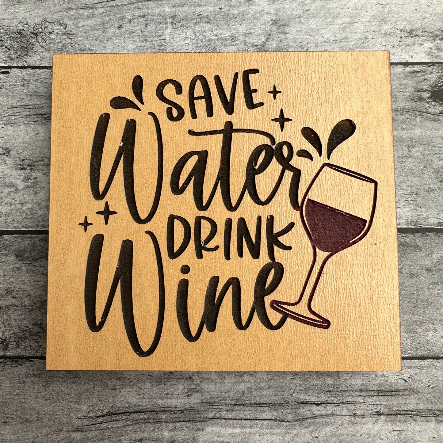 Save Water Drink Wine Magnet