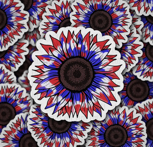 “Tie-Dye Sunflower”