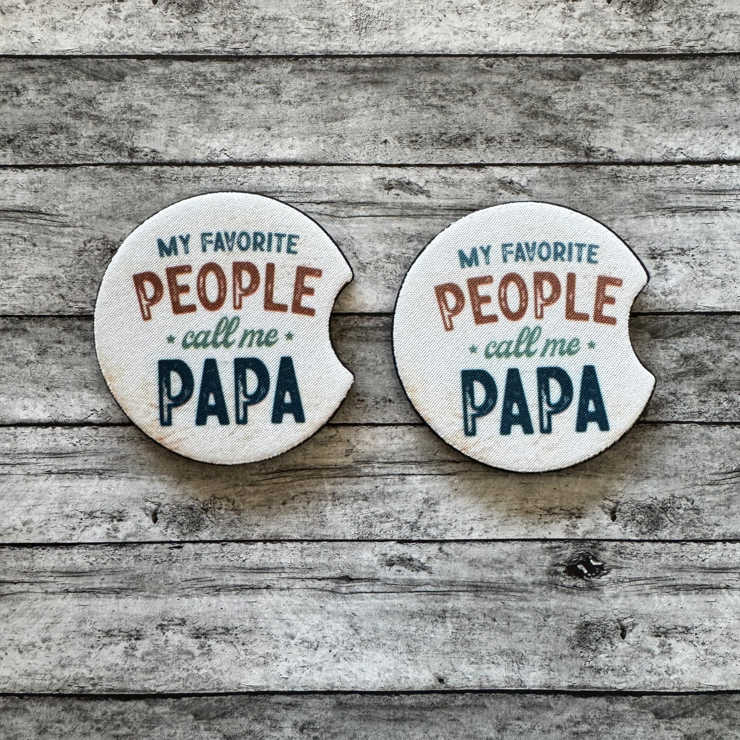 Papa Neoprene Car Coaster