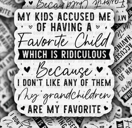 Favorite Child Sticker