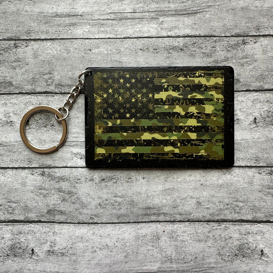 Camo Flag Keychain