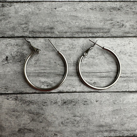 Silver Interchangeable Hoop