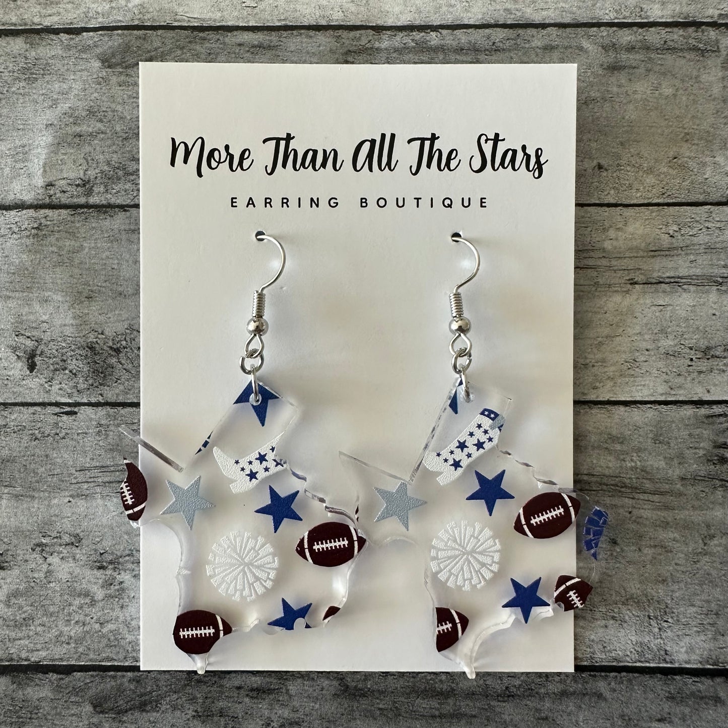 Texas Football Earrings