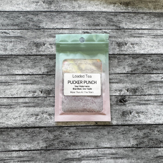 Pucker Punch Loaded Tea Drink Mix (Sour Watermelon, Blue Blast, Sour Apple