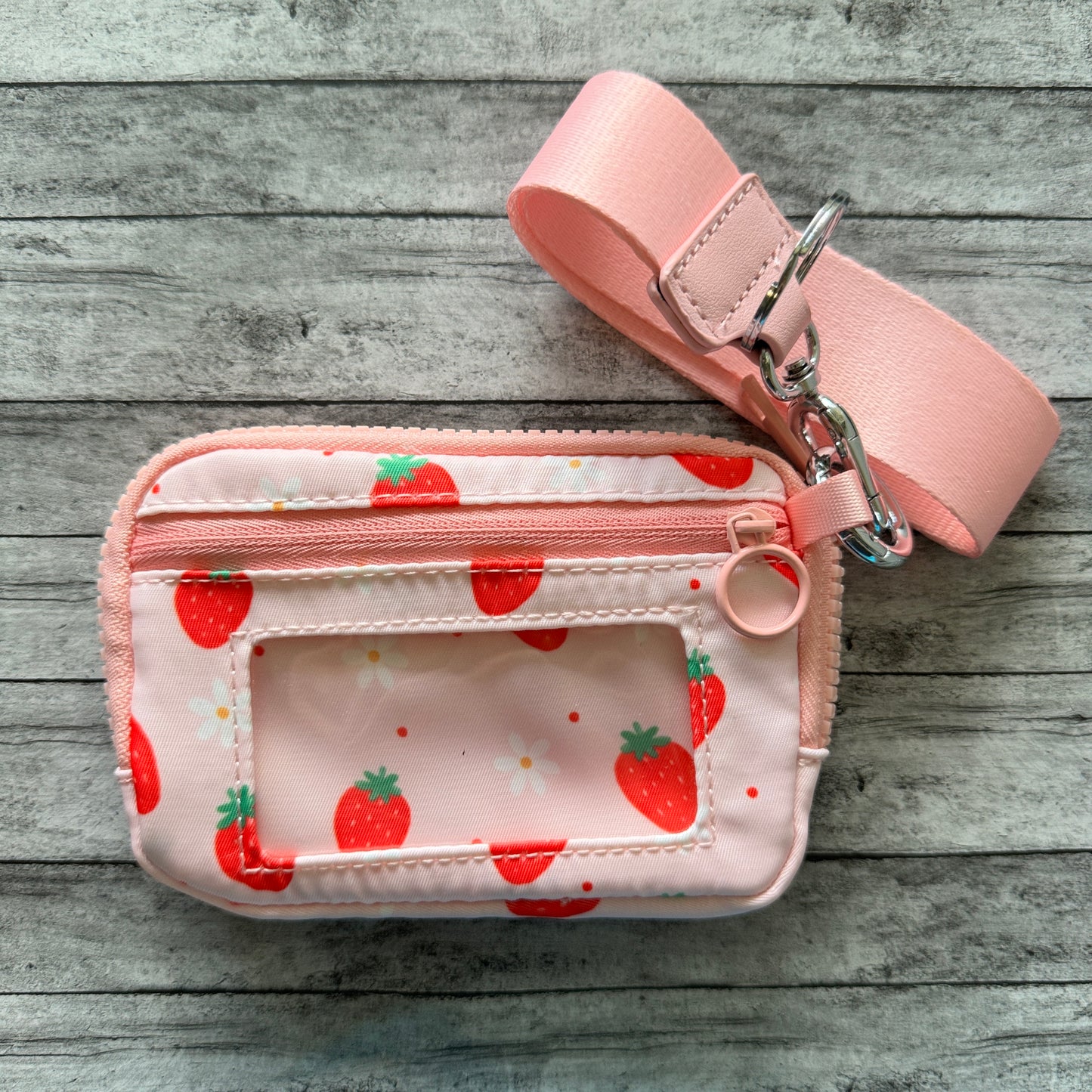 Strawberry Wristlet Wallet