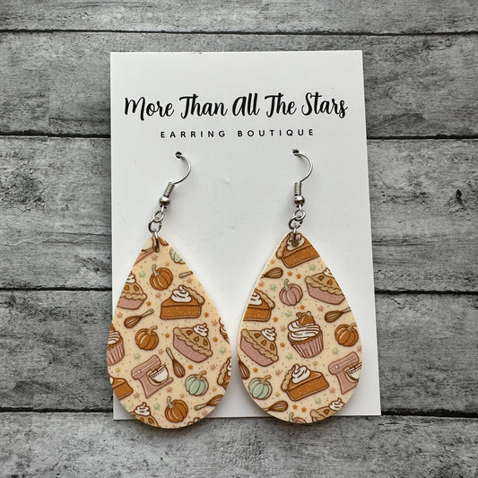 Thanksgiving Teardrop Earrings