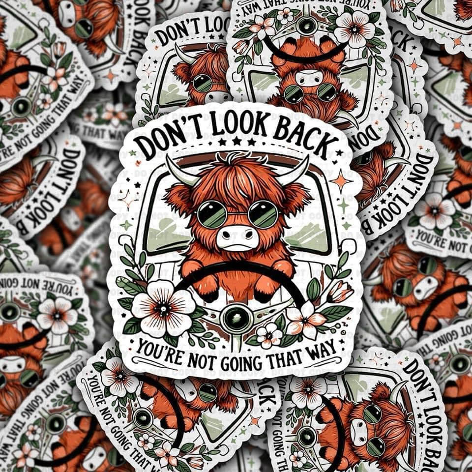 Don’t Look Back, You’re Not Going That Way Sticker