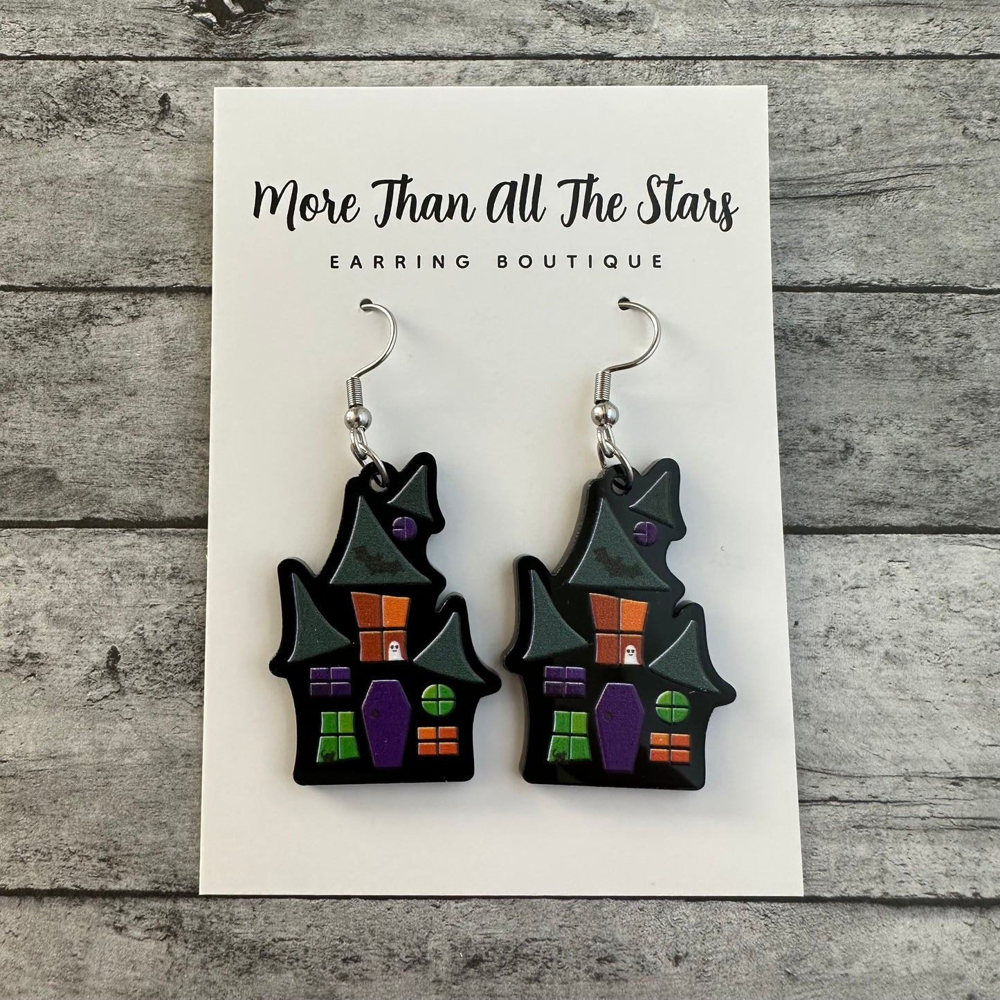 Haunted House Earrings