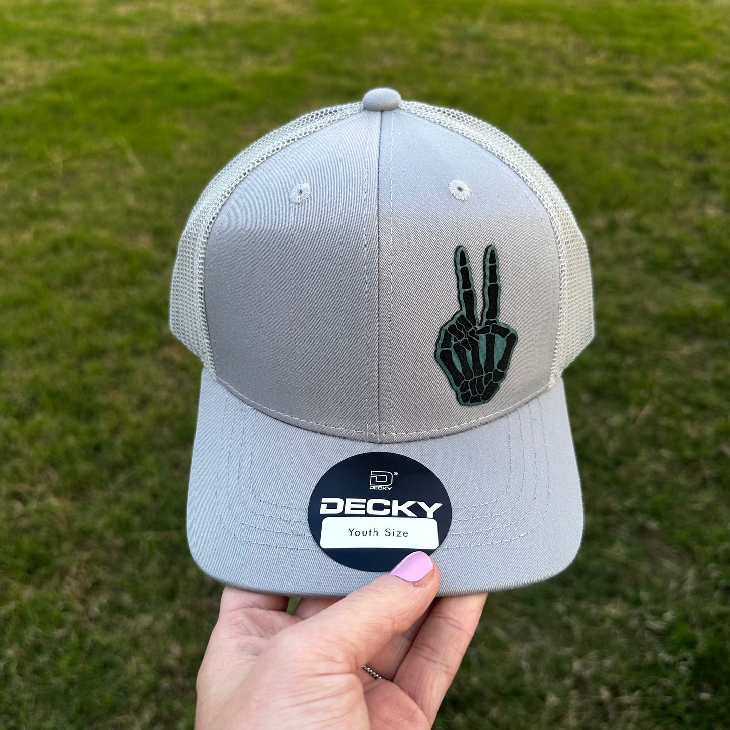 Skeleton Peace Hands Youth Hat
