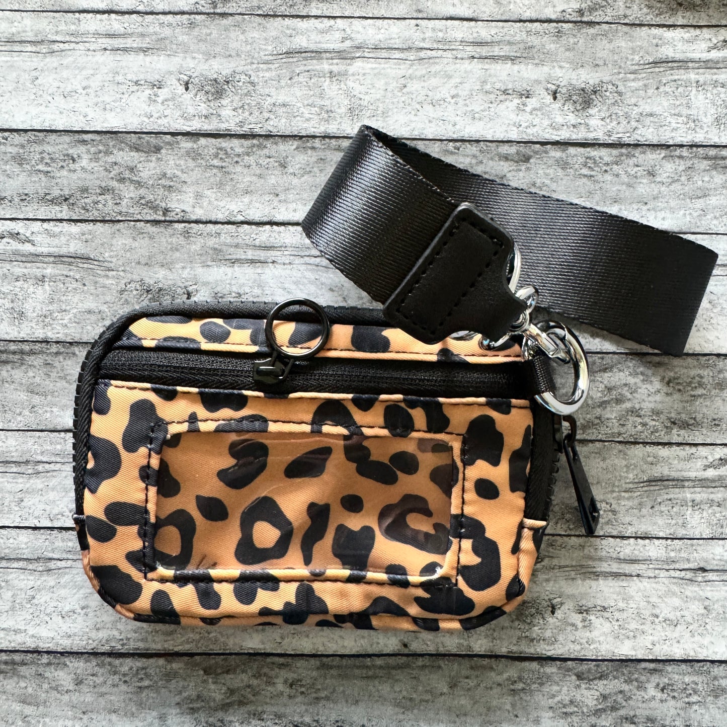 Leopard Wristlet Wallet
