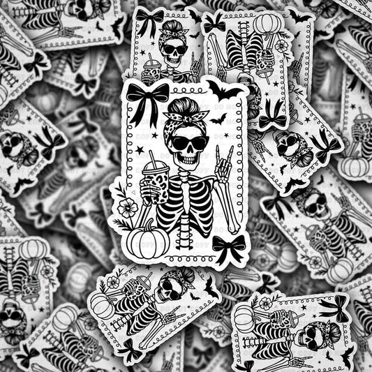 Fall Skeleton Sticker