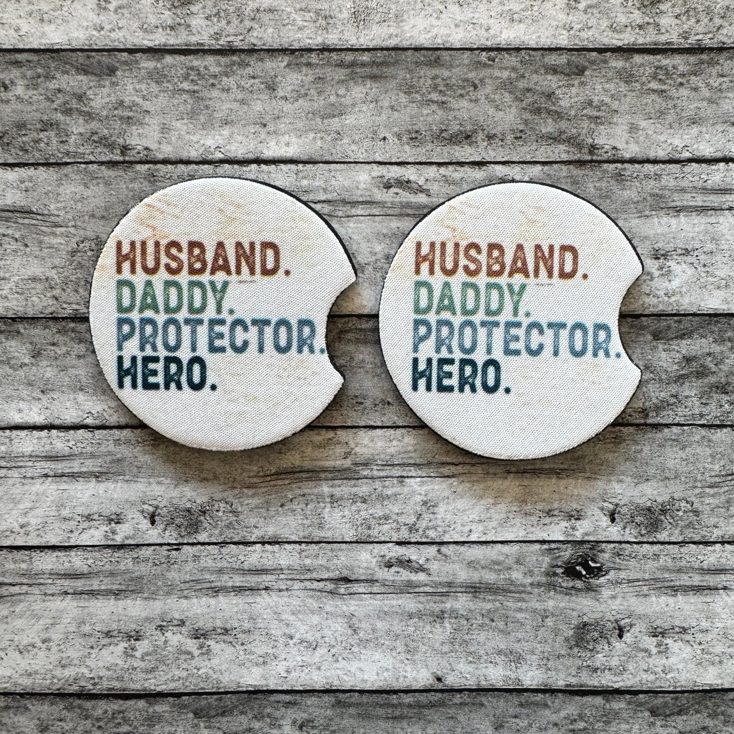 Daddy Neoprene Car Coaster