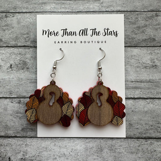 Thanksgiving Turkey Earrings