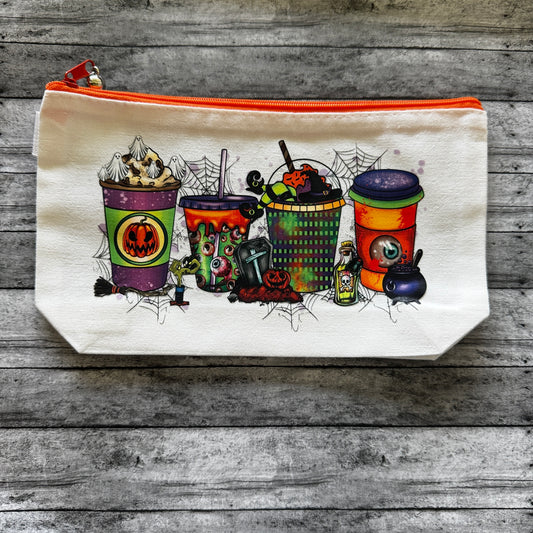 Halloween Caffeine Zipper Pouch