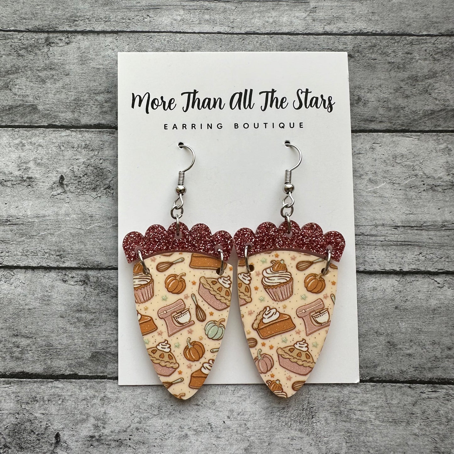 Thanksgiving Pie Earrings