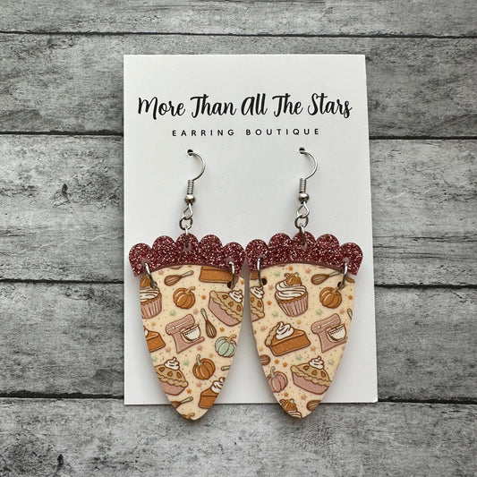 Thanksgiving Pie Earrings