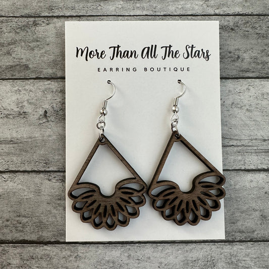 Floral Triangle Earrings