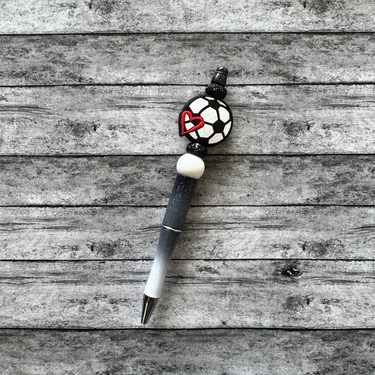 Soccer Fan Beaded Pen
