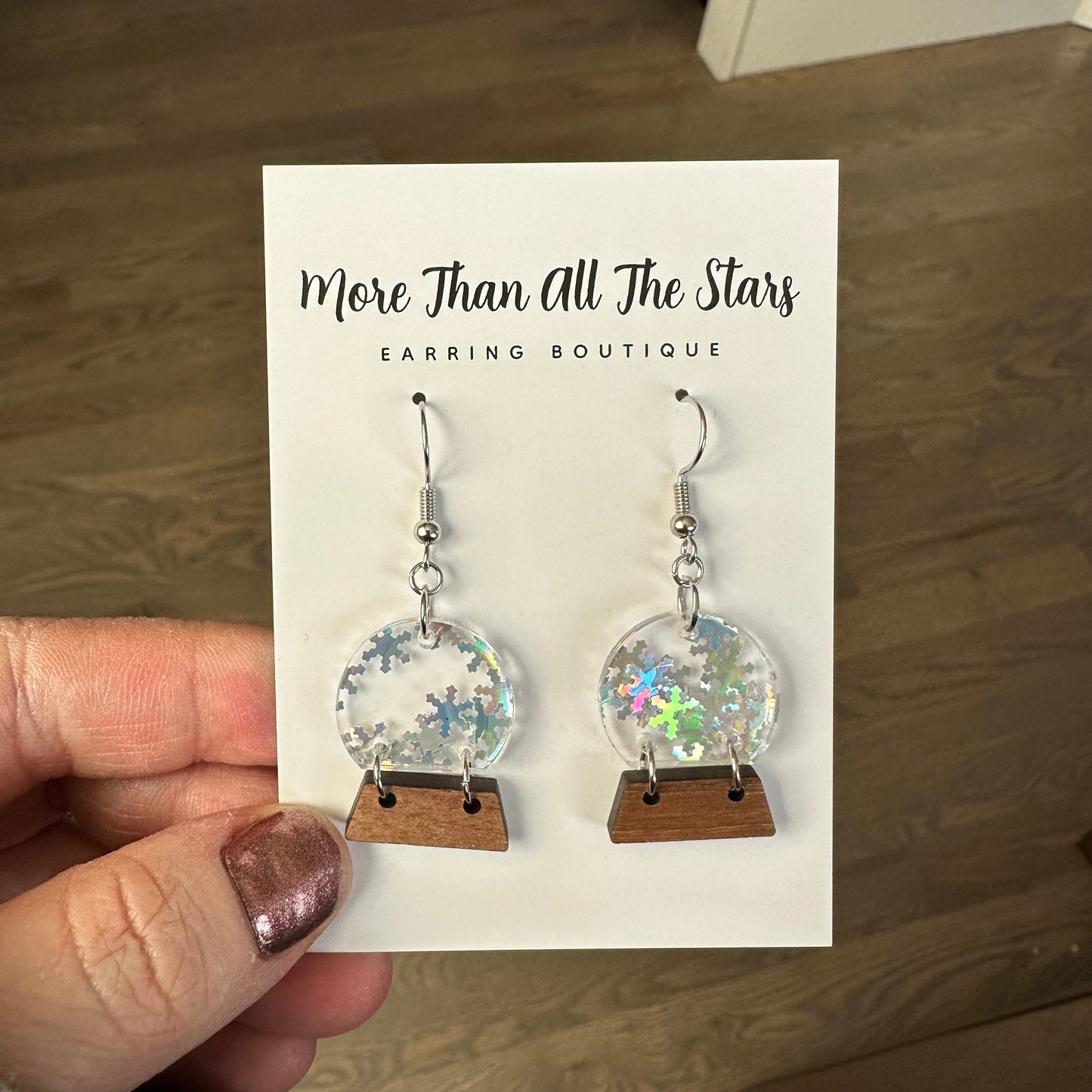 Snow-globe Earrings