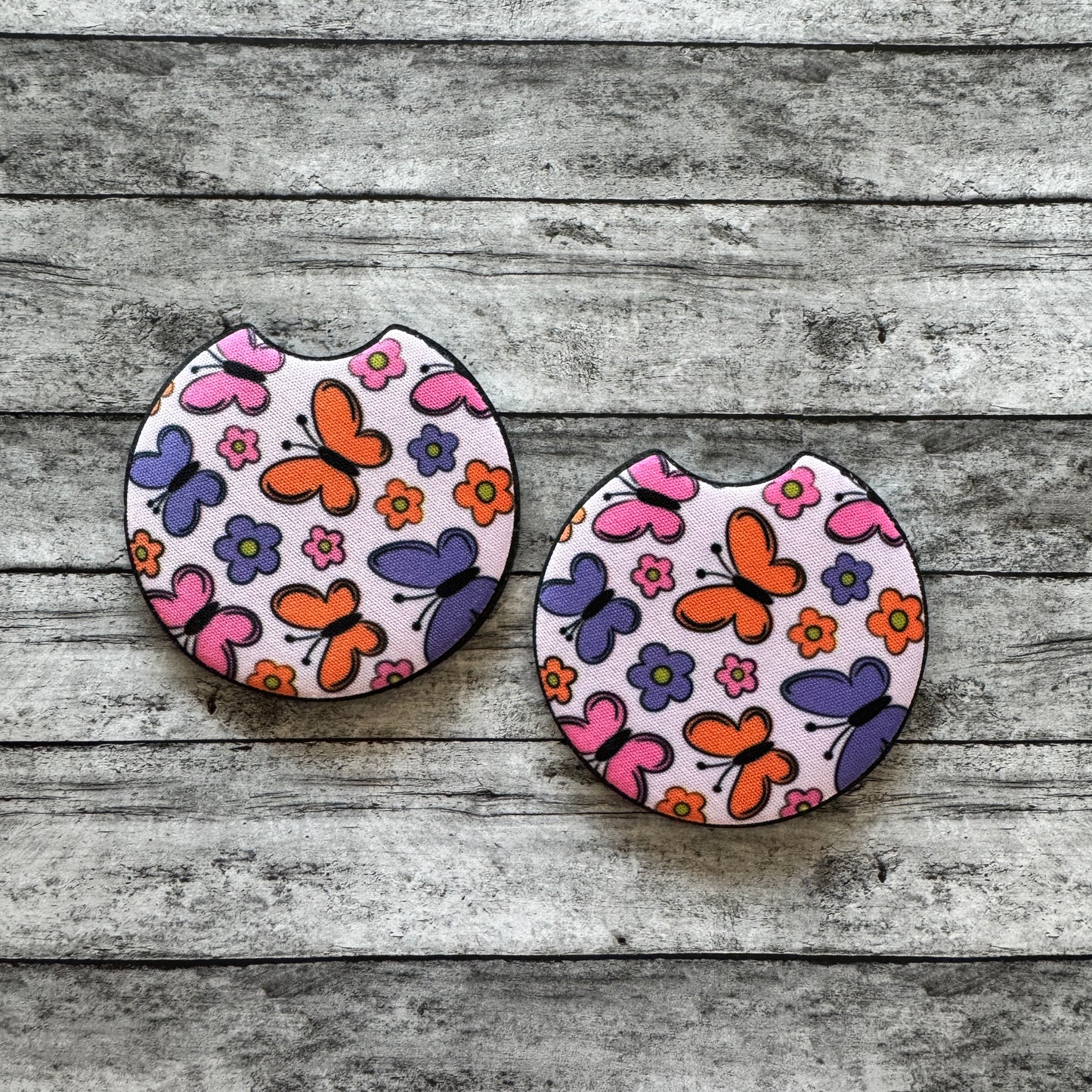 Butterfly Neoprene Car Coaster