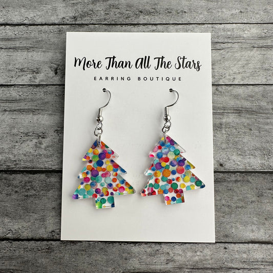 Confetti Dot Tree Earrings