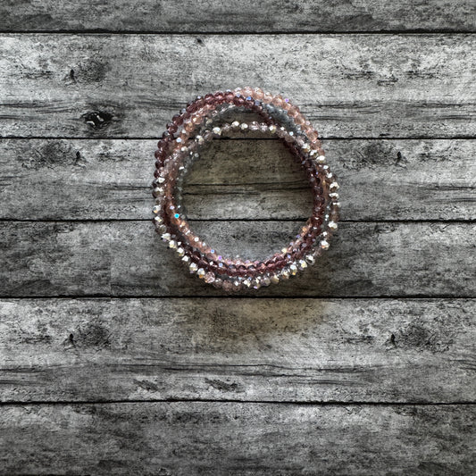 Pink Multi 4 Bracelet Set