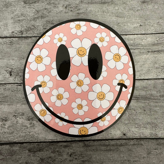 Daisy Smiley Face Sticker
