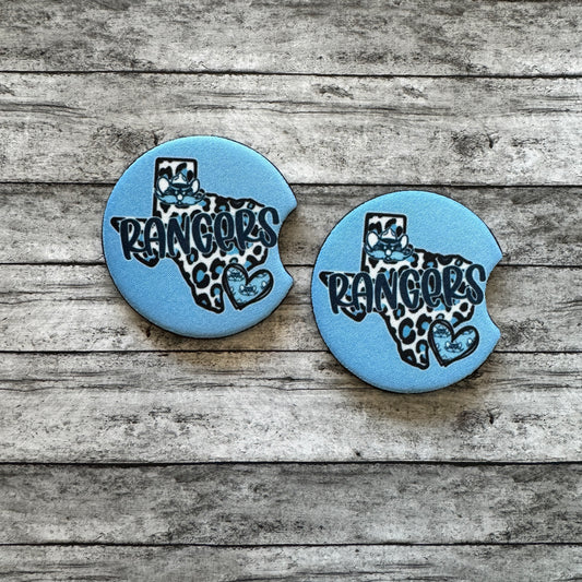 Rangers Neoprene Car Coaster