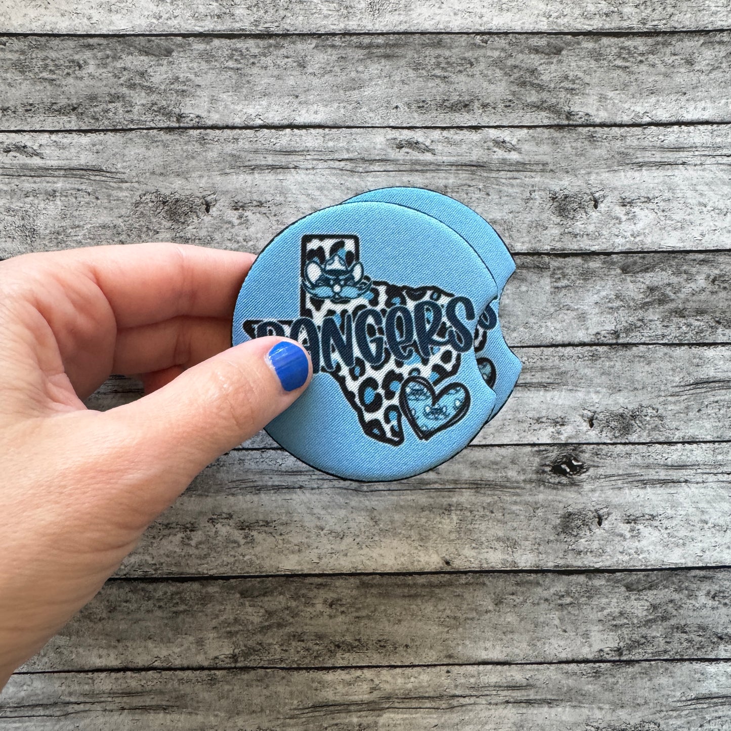 Rangers Neoprene Car Coaster