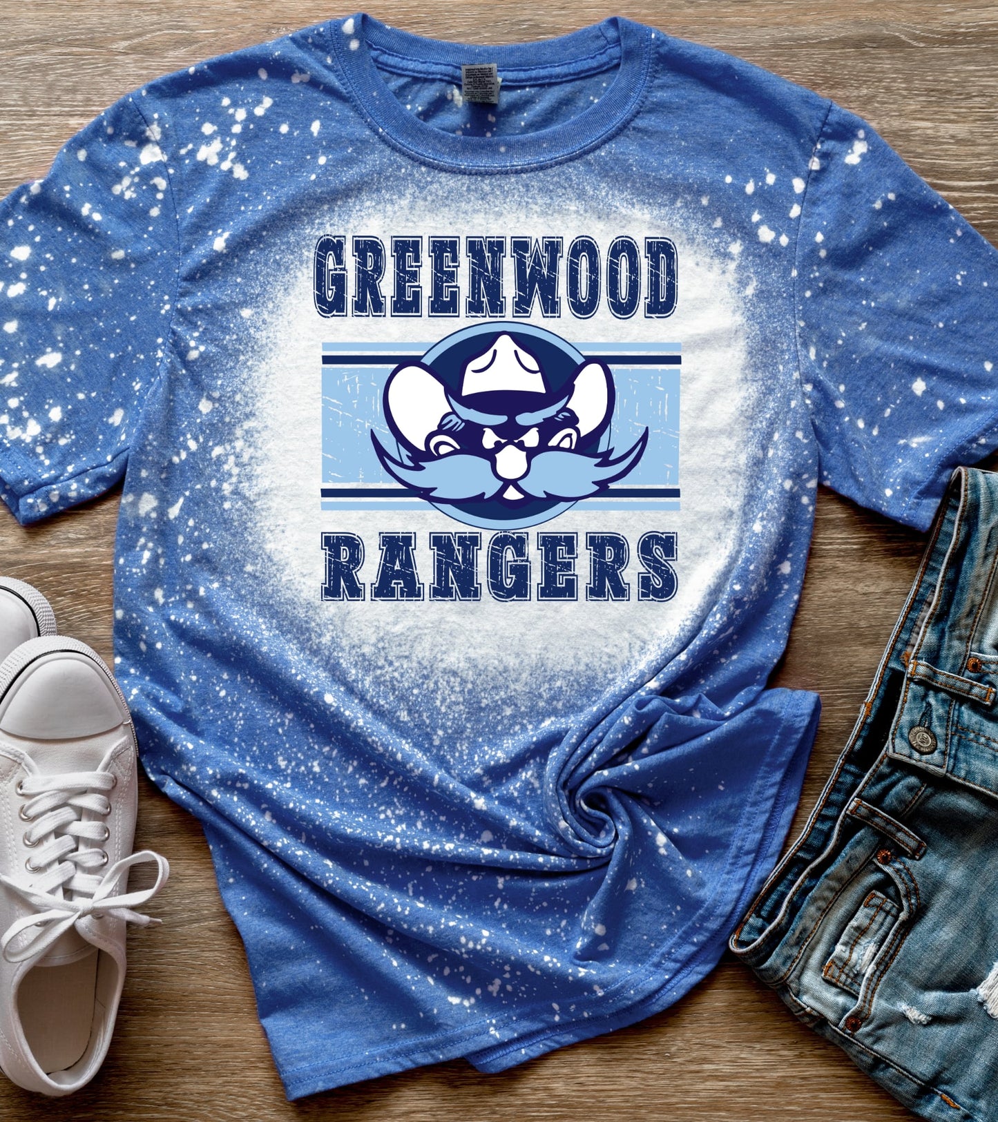 Bleached Rangers Varsity Stripe T-Shirt