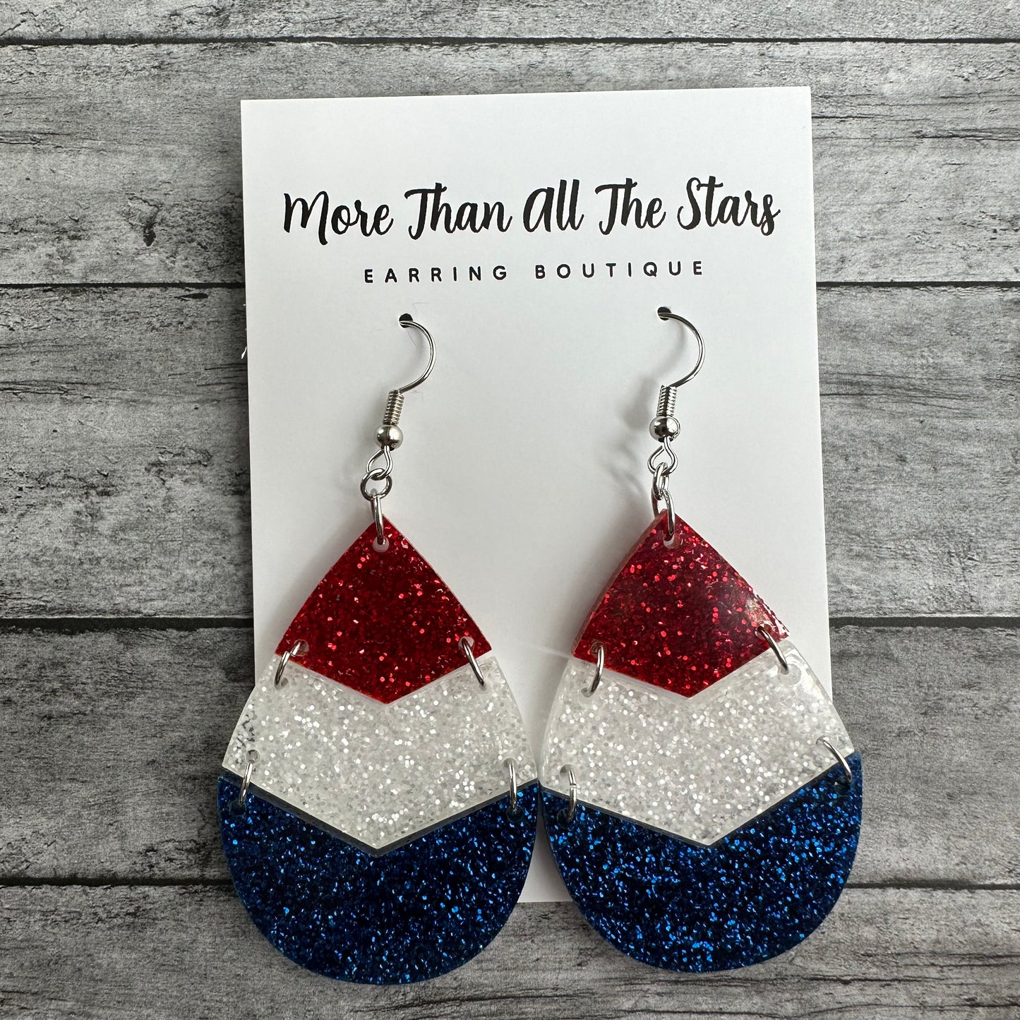 Americana Teardrop Earrings