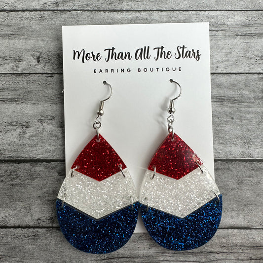 Americana Teardrop Earrings