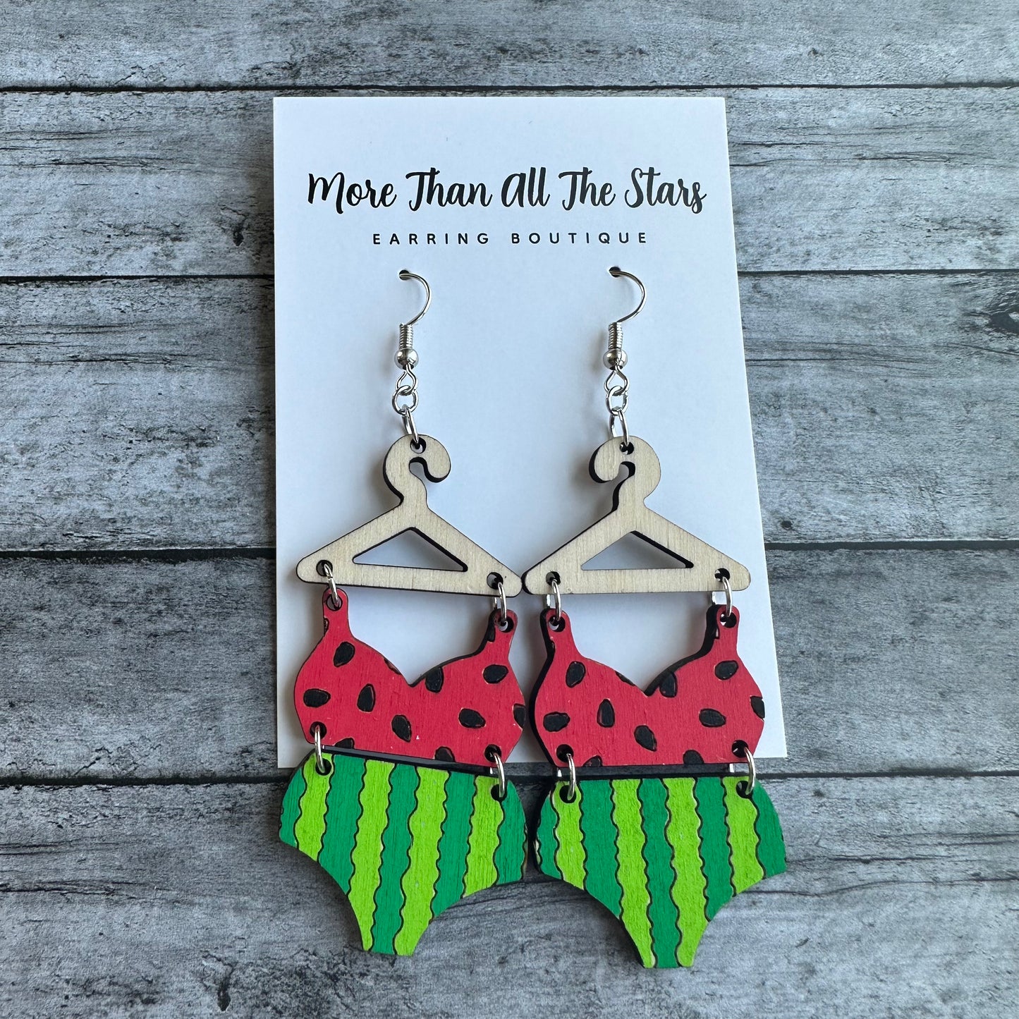 Watermelon Swimsuit Earrings