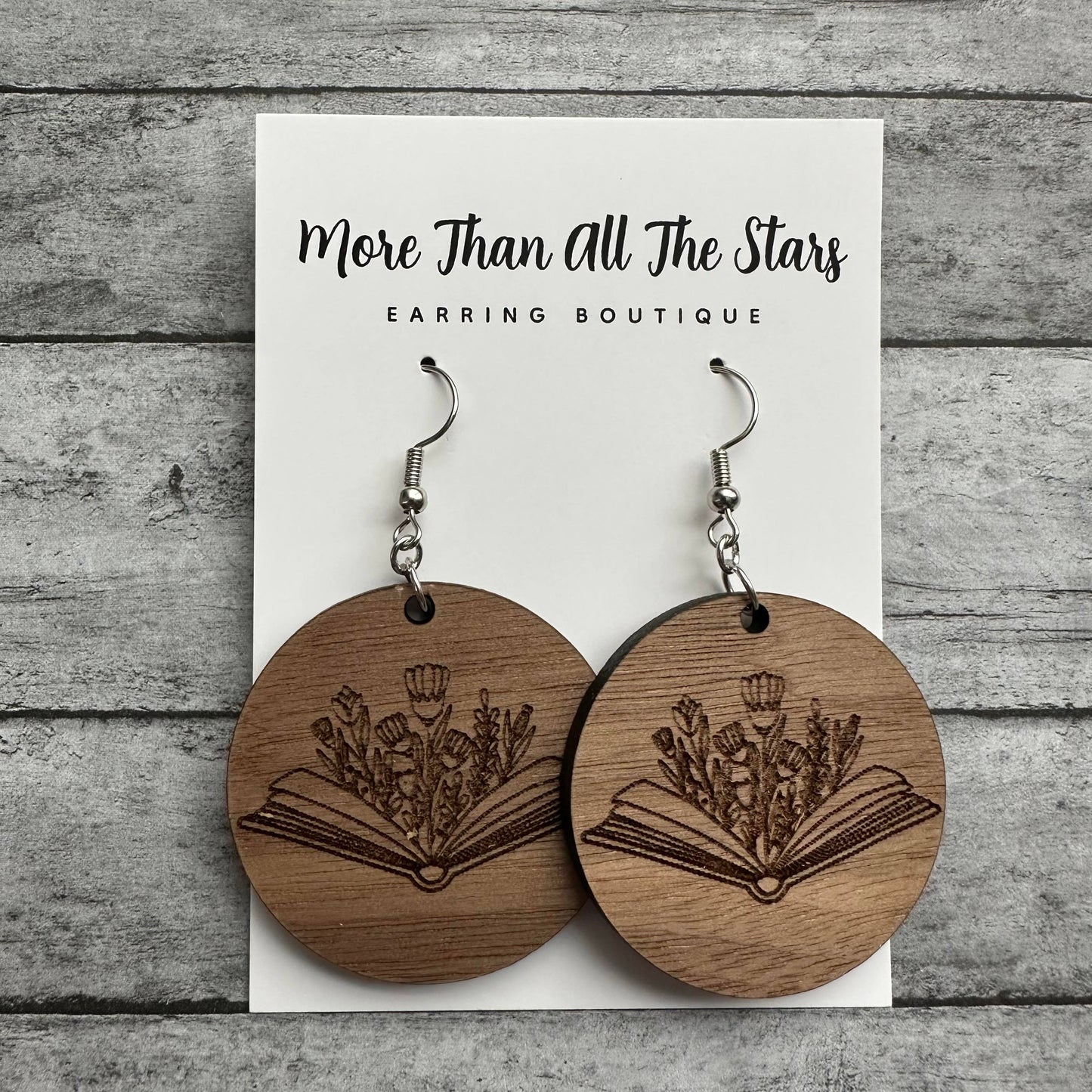 Flower Book Earrings