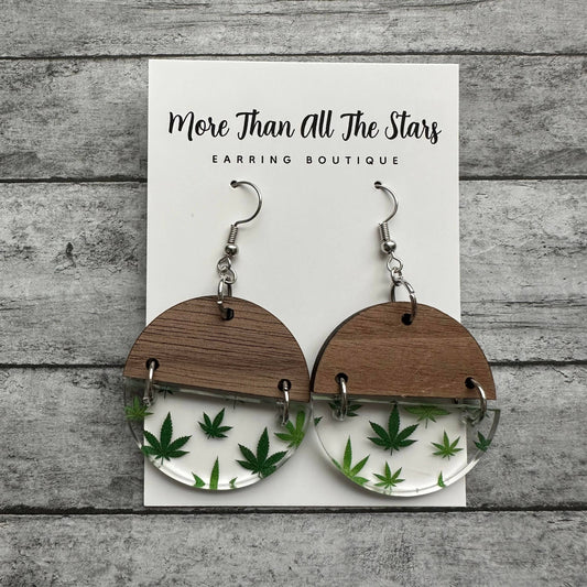 Pot Leaf Earrings