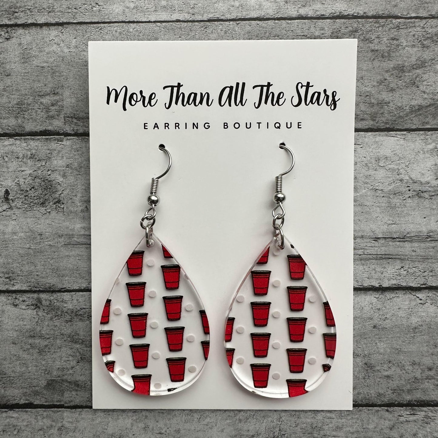 Beer Pong Earrings