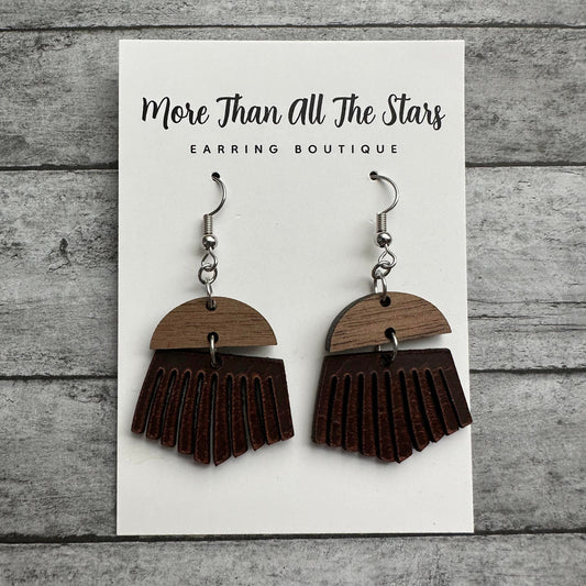 Fringe Leather Earrings