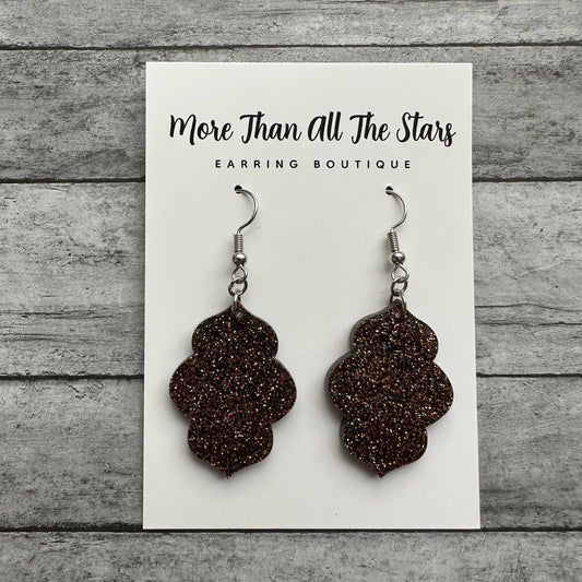 Topaz Glitter Earrings