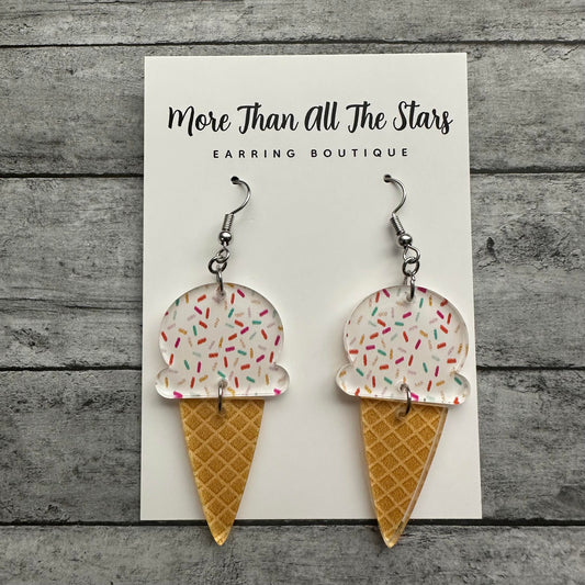 Vanilla Ice Cream Earrings