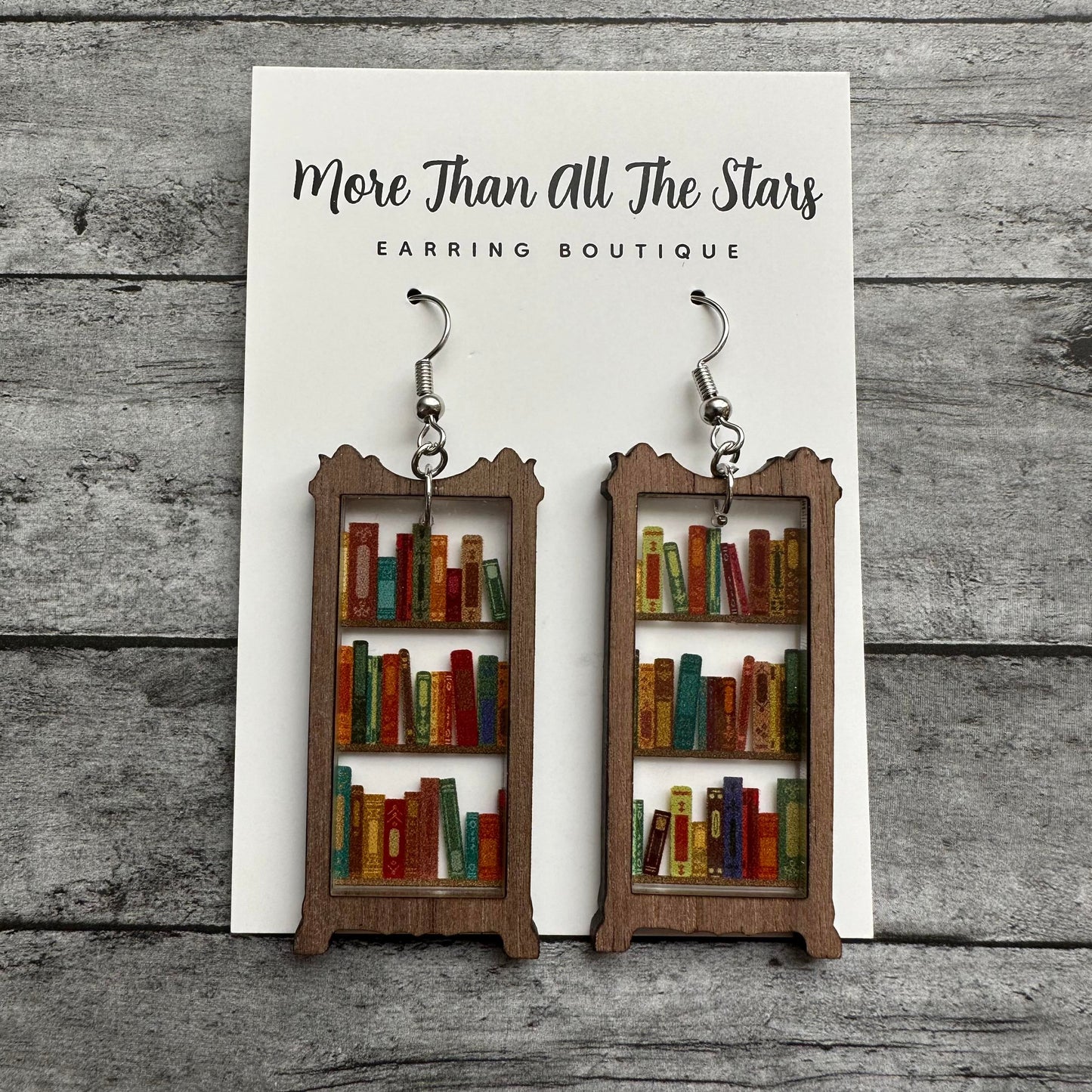 Bookcase Earrings
