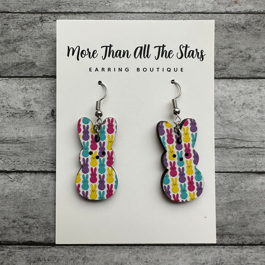 Easter Mini Peep Bunny Earrings