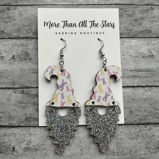 Easter Large Gnome Earrings