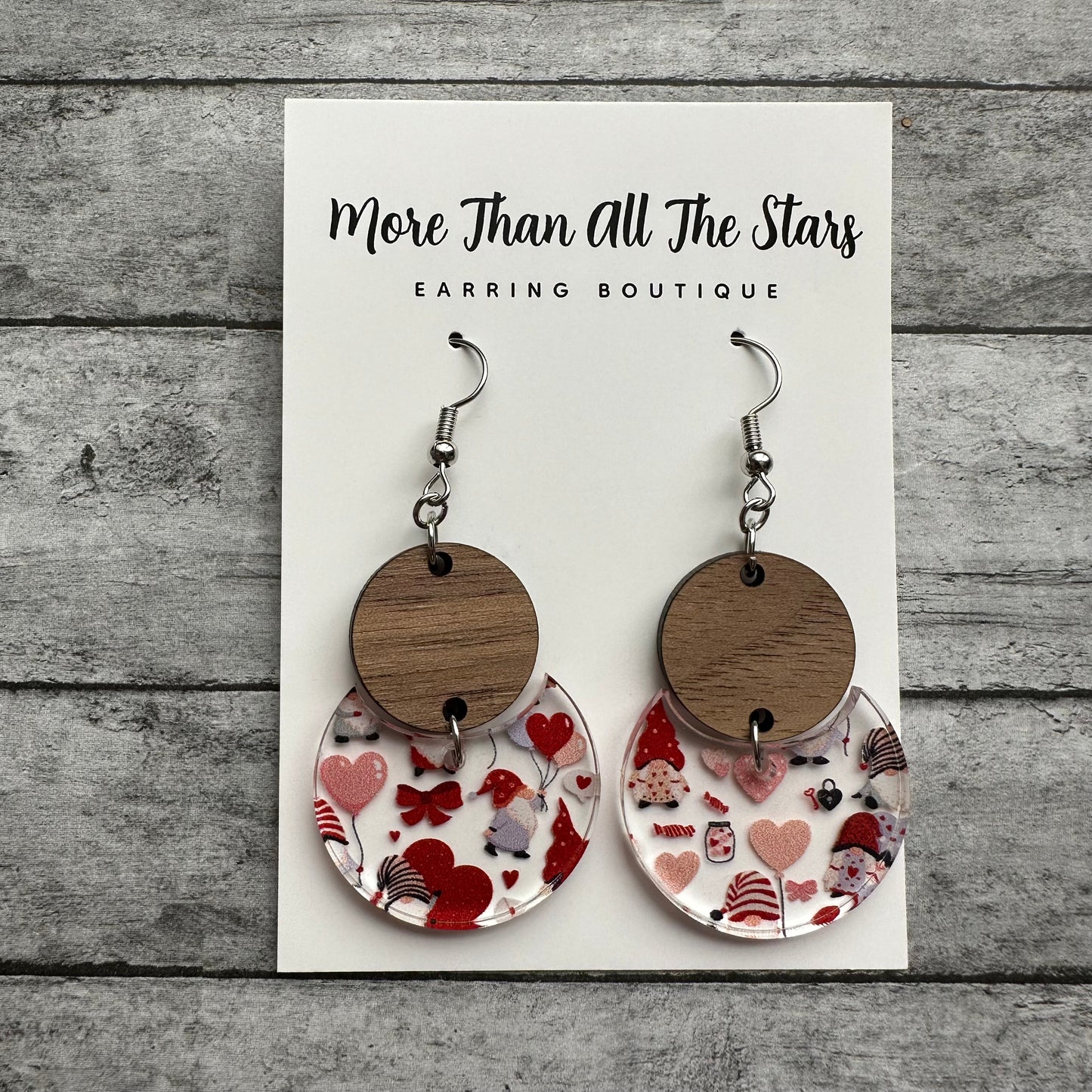 Valentine's Day Multi Gnome Earrings