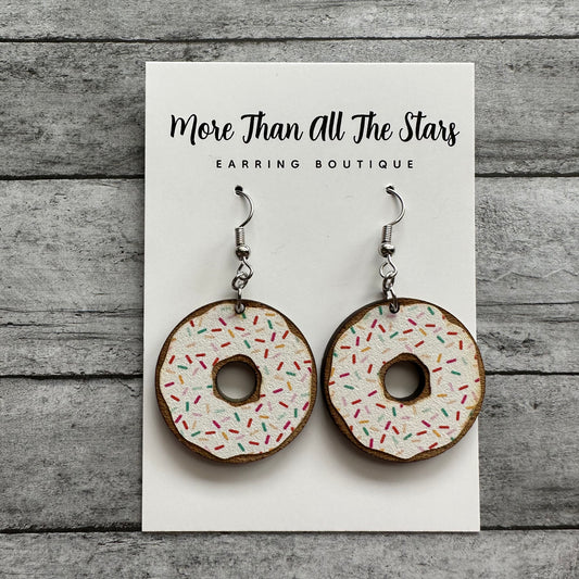 Vanilla Donut Earrings