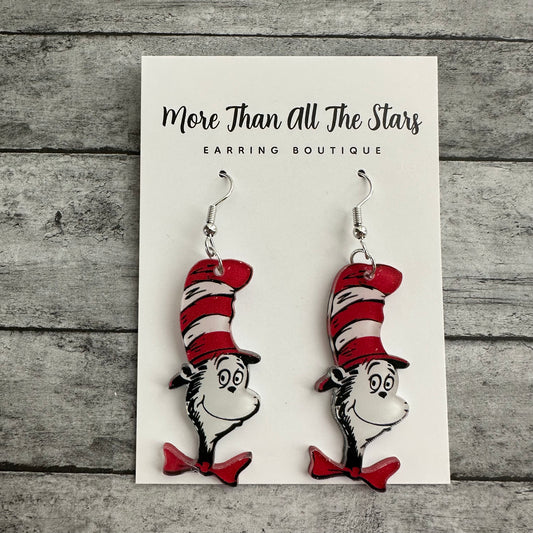 Cat In The Hat Earrings