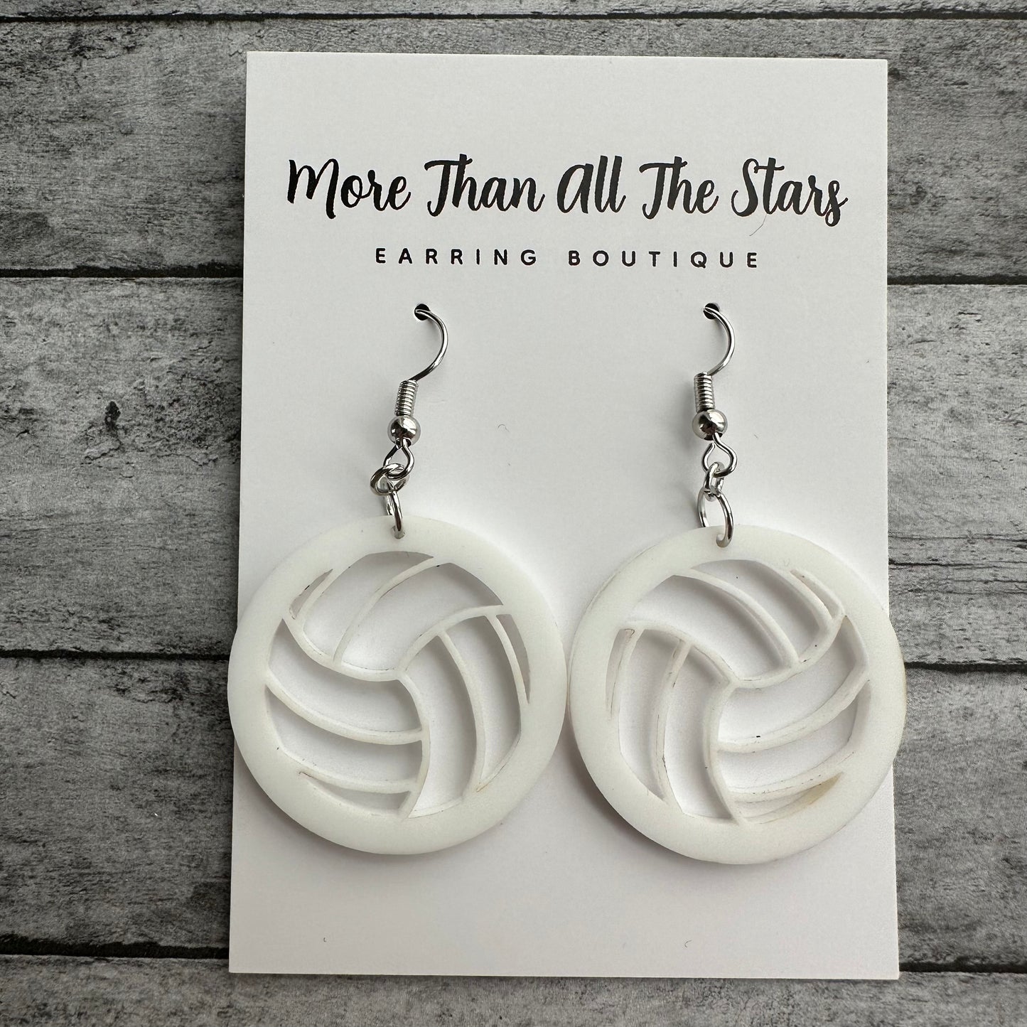 Volleyball Acrylic Earrings