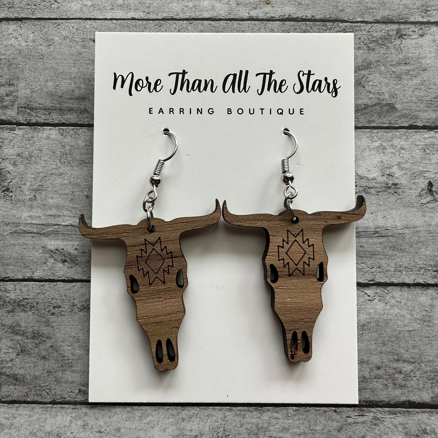 Cow Skull Earrings