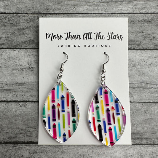 Crayon Petal Earrings