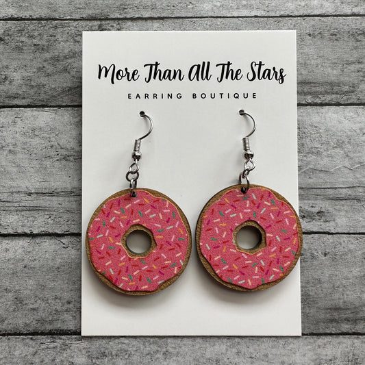 Strawberry Donut Earrings